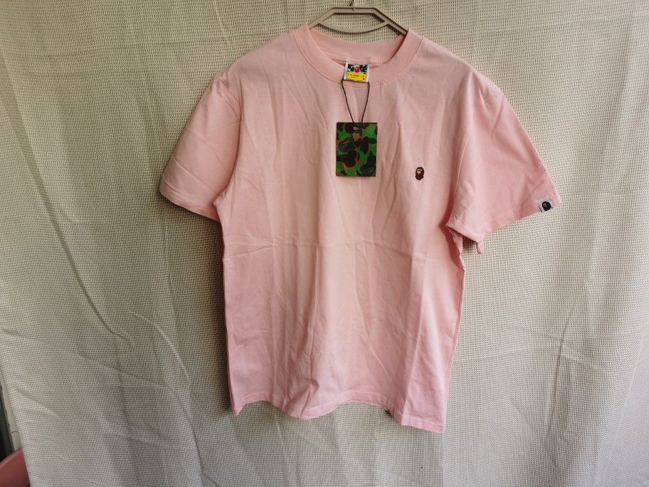 A Bathing Ape Shirt Pink Pocket Tee