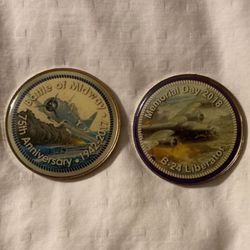 2017 And 2018 Air Force Commemorative Enameled Token