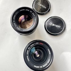 Canon FD 24mm &  50mm
