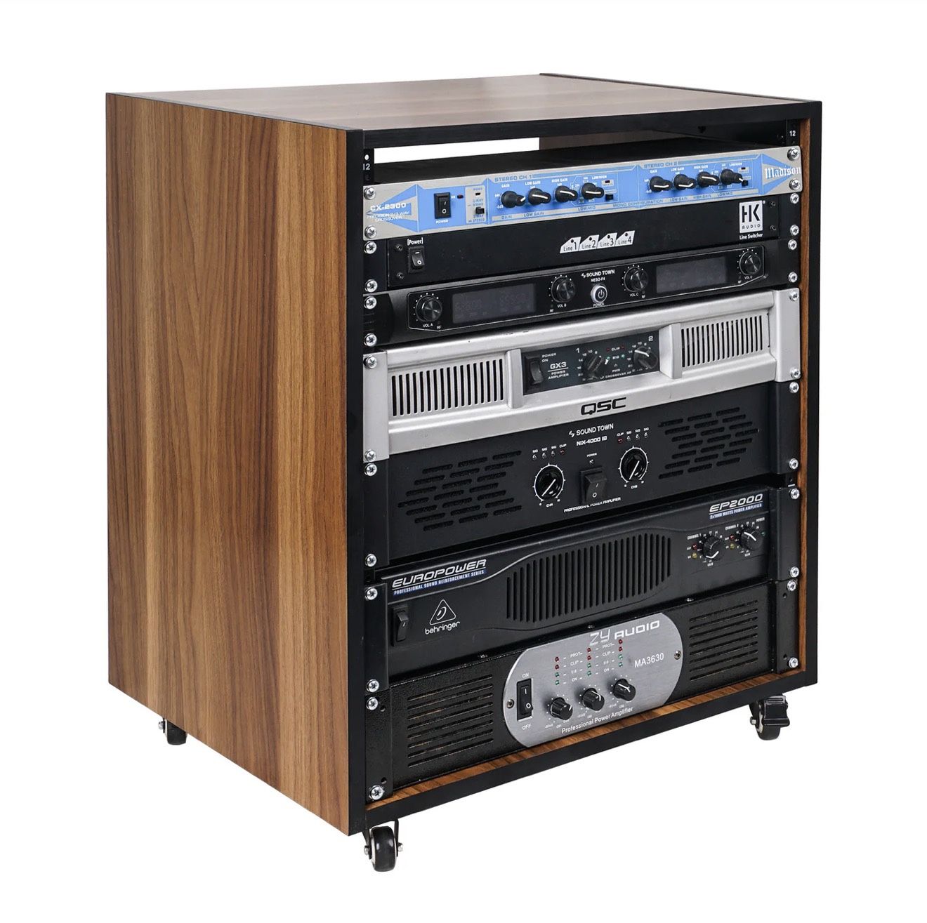 12U (12-SPACE) STUDIO EQUIPMENT RACK