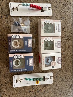 Pacifiers BIBS, Paci Clips BELLA TUNNO