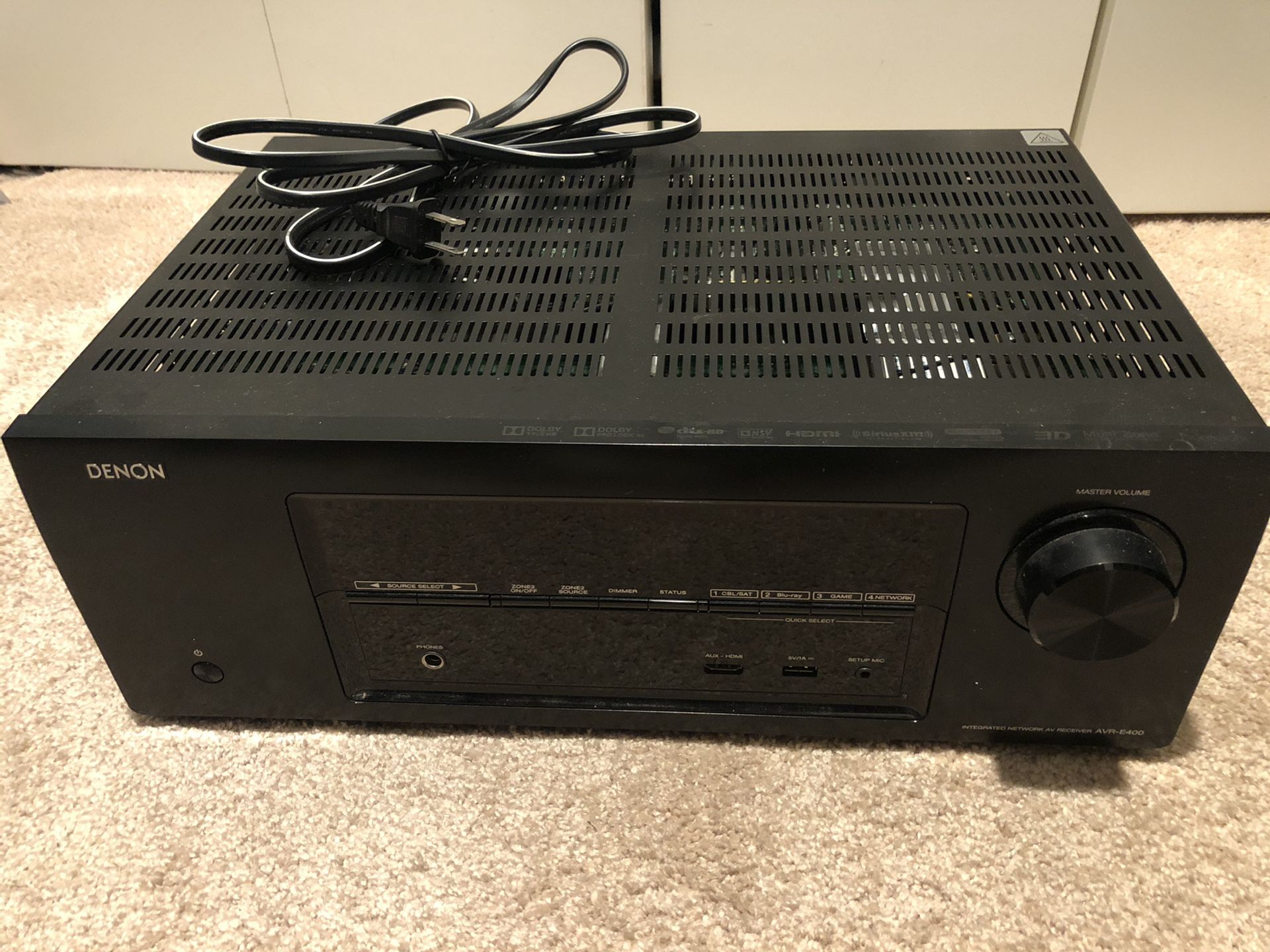 Denon AVR-E400 - 7.1 channel, 4K receiver with wired networking