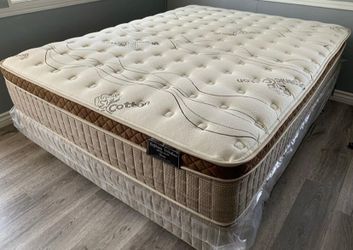 Ck Organic Cloud Edition Europillow Top 12inch Matres Andboxspring