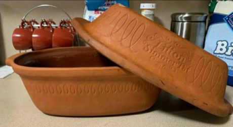 Vintage Litton Littonware Clay Simmer Pot Cooker