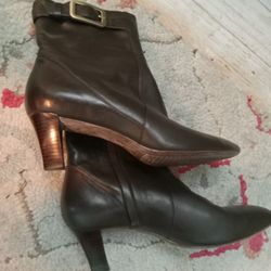 Cole Haan Short Brown Leather Boots