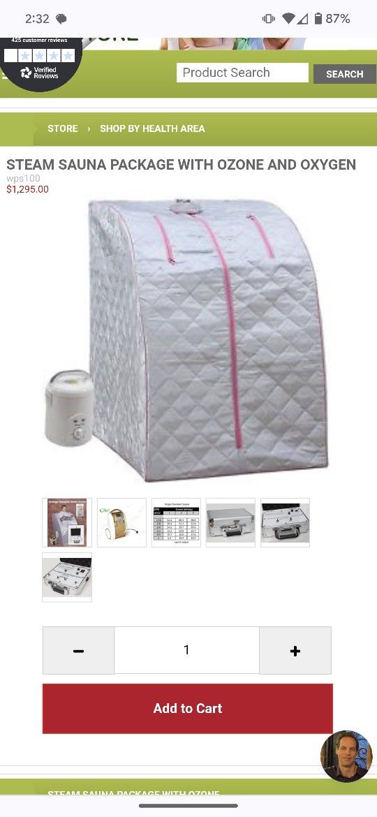 Ozone Sauna (Used 4 times)