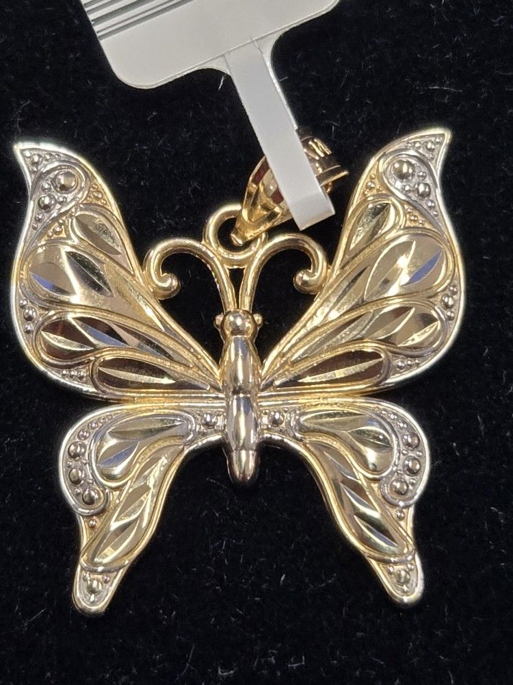 14kt Butterfly Charm