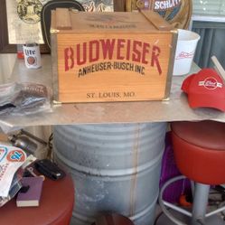 High Top Steel Table, Stools,.  All Bud  Items