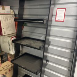 Modern Black Ladder Shelf