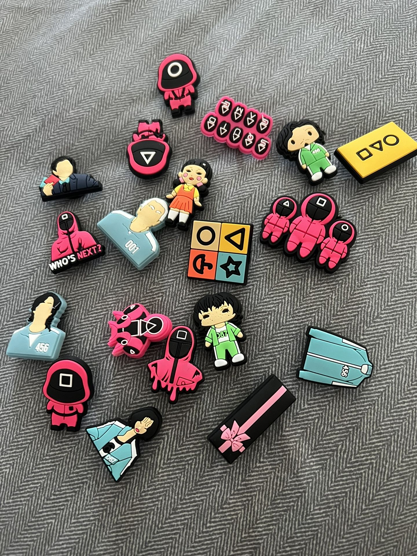 Squid Game Croc Charms