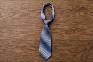 Men's Blue Solid Neck Tie for Men, Classic Solid Pattern Blue Tie
