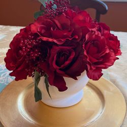 Artificial Red Rose Arrangement