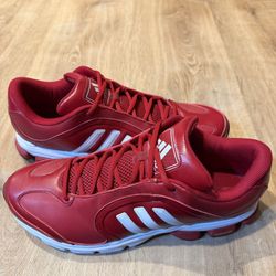 Adidas Low Top AdiPRENE RARE VINTAGE CLEAN Red White 061186 Mens Size 13