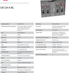 4 GANG METER MAIN With BYPASS 