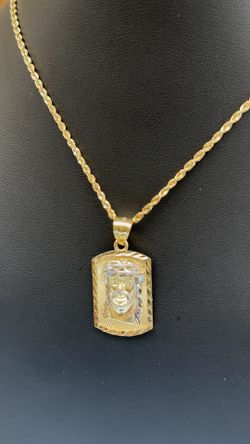 Jesus Pendant Rope Chain