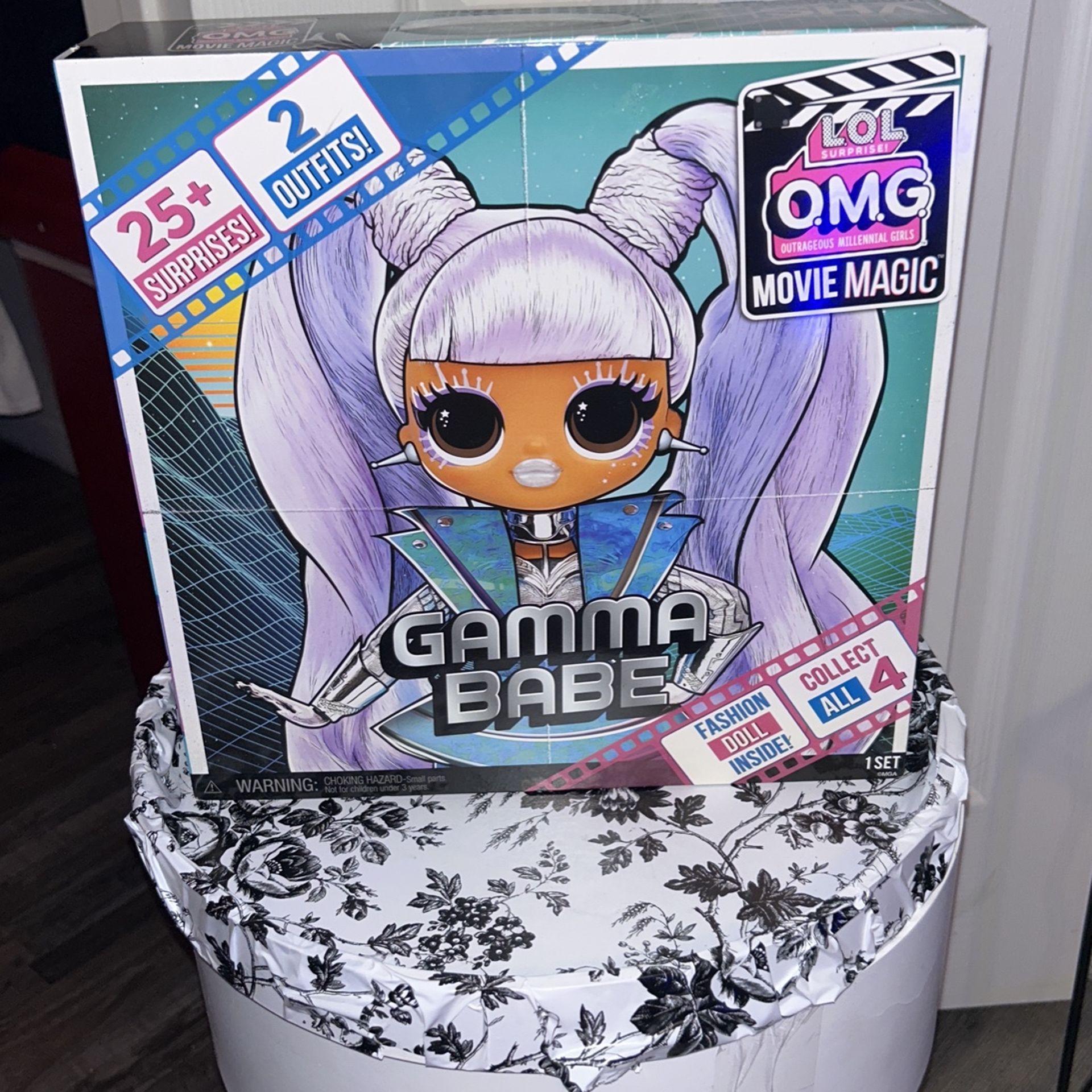 LOL Surprise OMG Movie Magic Gamma Babe Fashion Doll w/ 2 Outfits & 25 Surprises