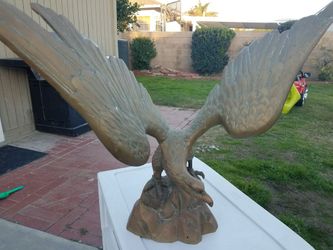 Vintage, antique bronze eagle