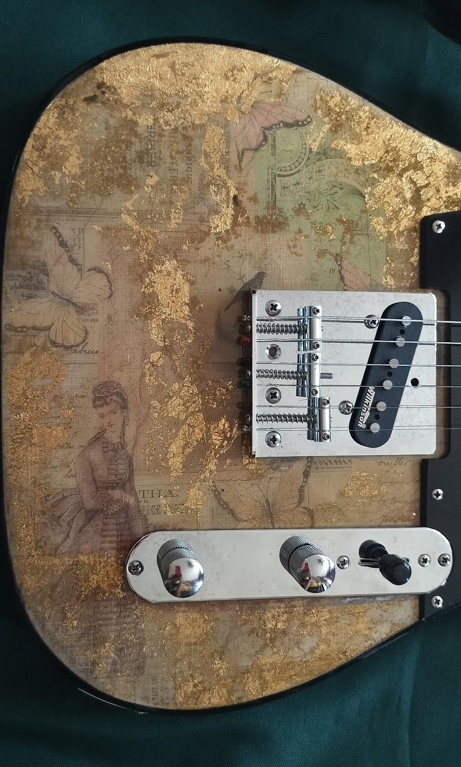 New Custom Made Telecaster Style Electric Guitar With New Gig Bag