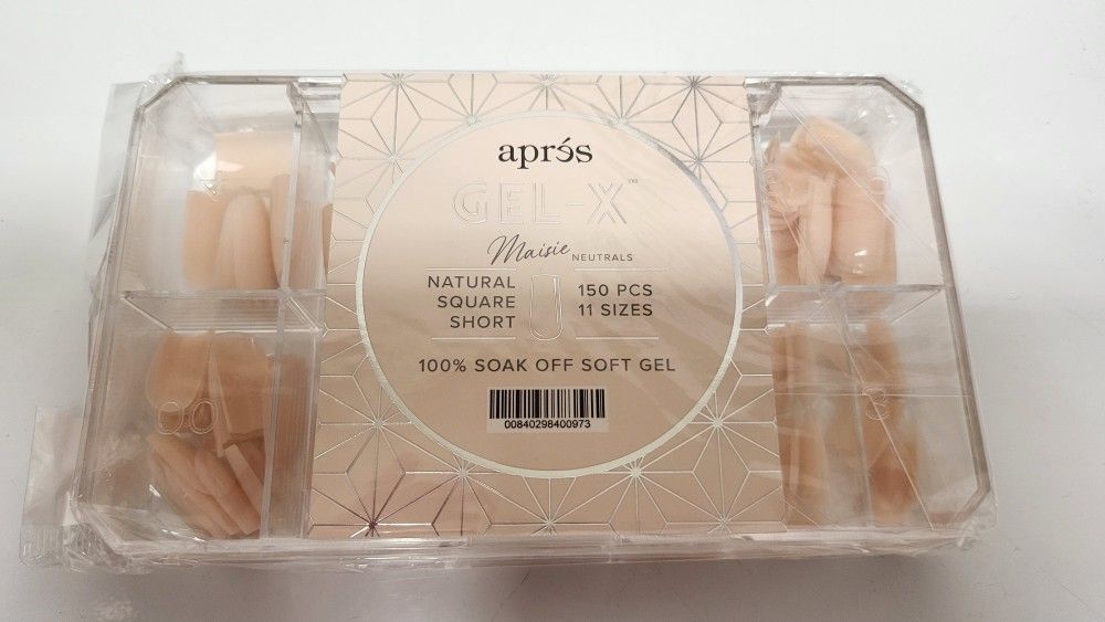 Apres - Gel X - Natural Square Short - 150 pcs