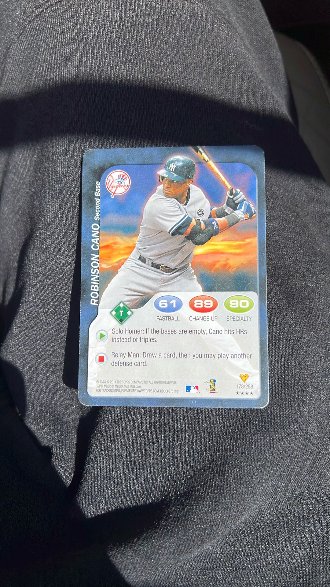 Rodinson Cano Baseball Card