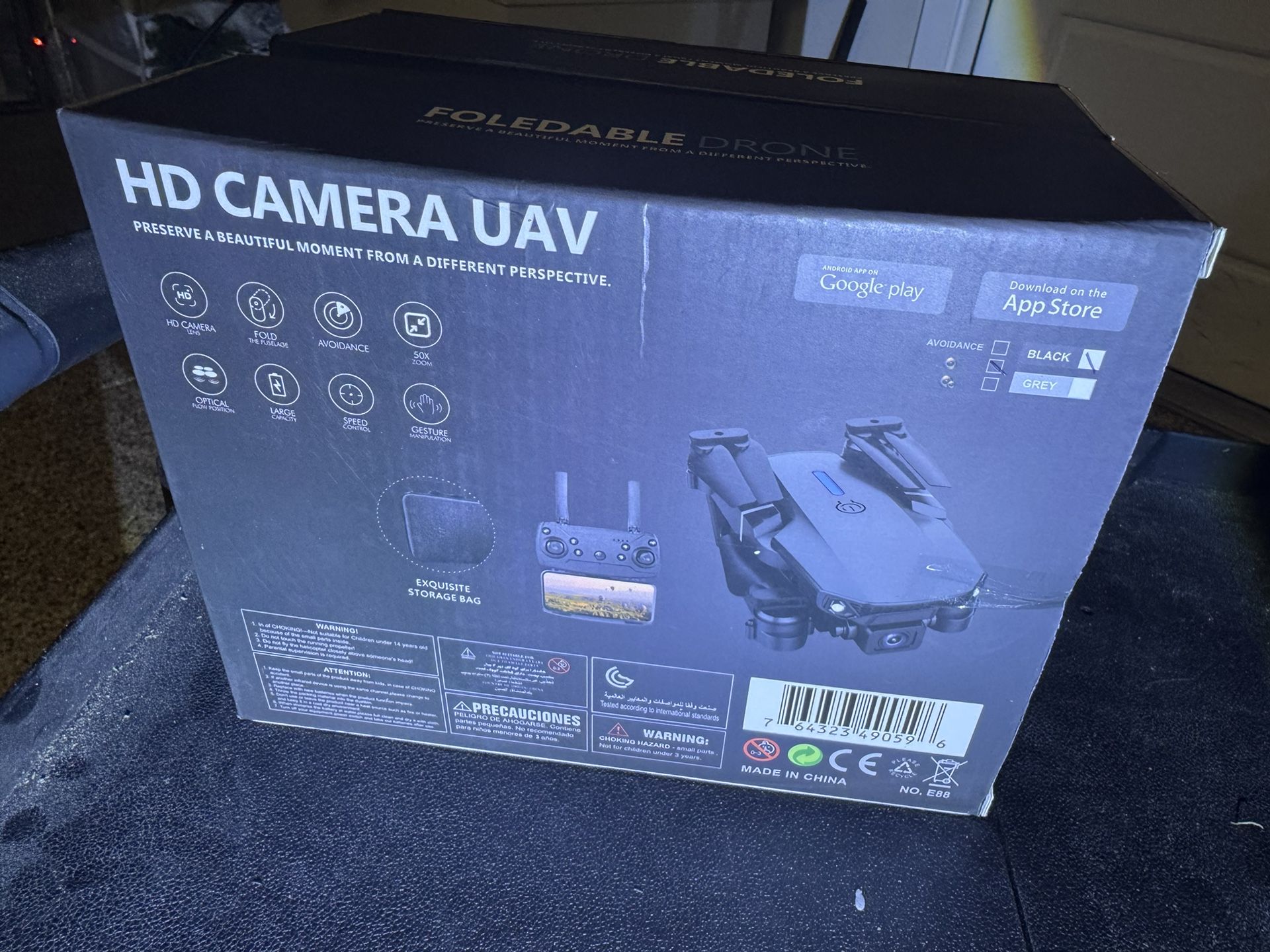 E88 Pro foldable drone with a 4K camera