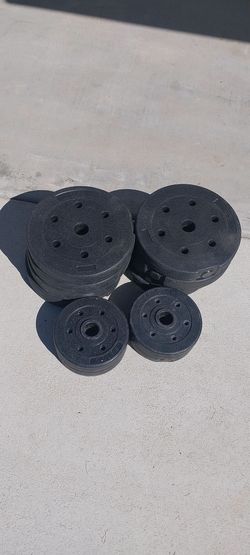 Plastic weights 60 lbs total