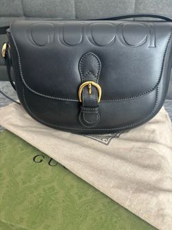 Gucci Embossed Leather Crossbody Bag