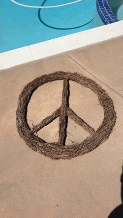 Most wanted!!! CB2 Grapevine Peace Sign Wreath- sold separately