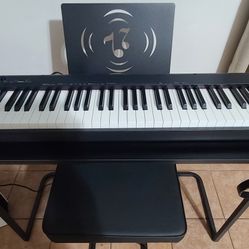 Casio CDP-S110 88-Key Digital Piano Black + Bench, Seat & Headphones