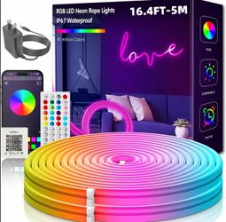 LED neon strip lights 16 ft