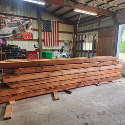 6x6 Green Rough Cut Ceder Post /beams