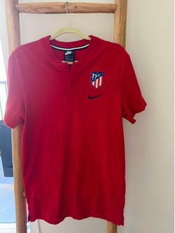 Atletico Madrid Nike Polo T-Shirt Jersey size M color red
