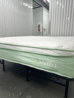 King Size Novilla And Box Spring 