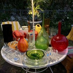Mid Century Glass Collection  ASK FOR PRICES ! Kendall Area 