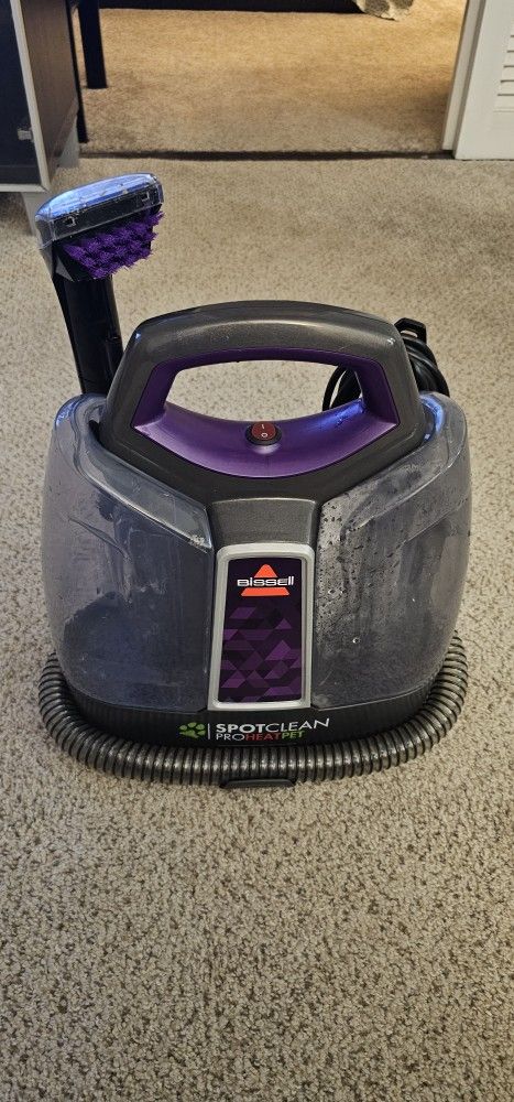 BISSELL Spot Clean Pro Heat Pet Carpet/ Upholstery Cleaner 2513W Tested Working