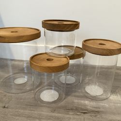 Threshold Glass Storage Canisters - 5 Total For $20