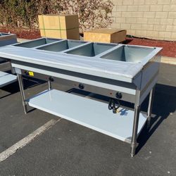 58 Inch Commercial Electric Restaurant Hot Food Steam Dry Table Warmer With Bottom Shelf