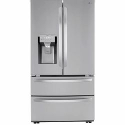 LG Stainless Steel French Door Refrigerator w/ Ice & Water Dispenser ThinQ