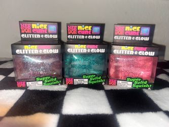 Needoh glitter glow cubes