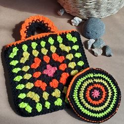 Handmade Neon Handbag