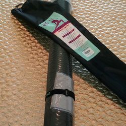 Large Yoga Mat (6'x 4'), Extra Wide Workout Mat 1/4 Thick, Black


