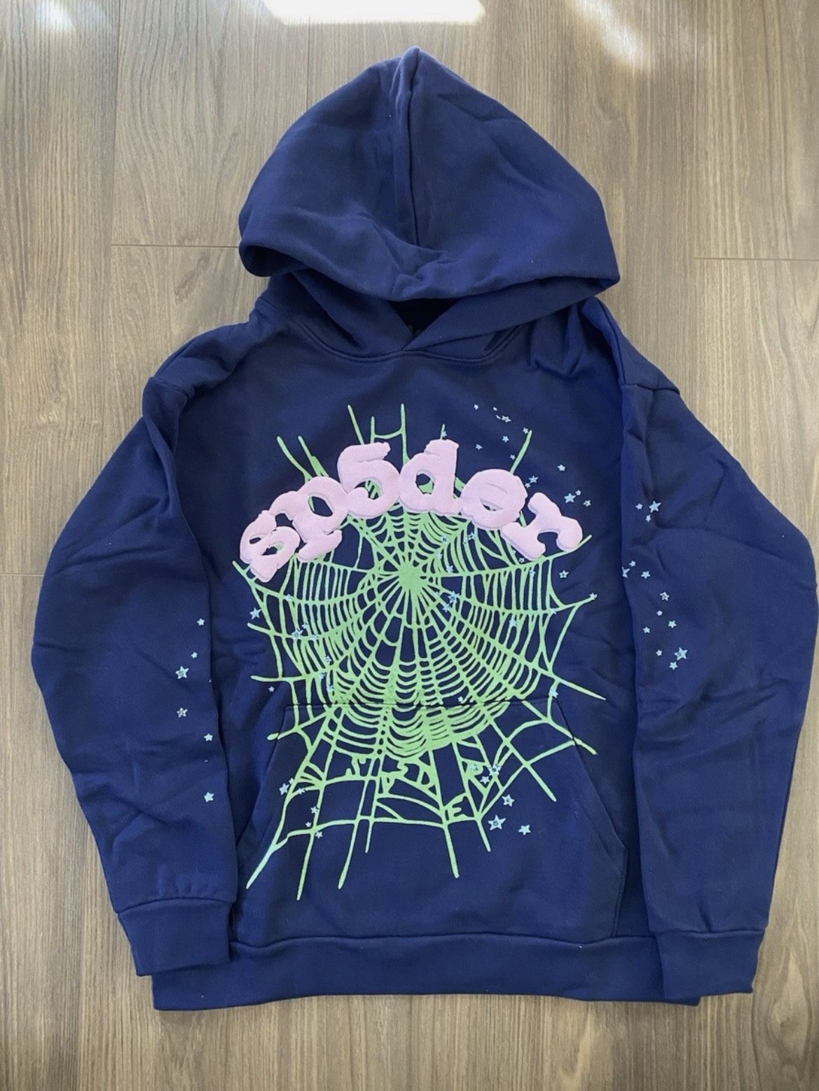 Sp5der P*NK Men's Hoodie Size M (100% Authentic)