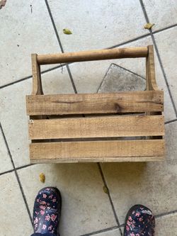 Wooden plant holder