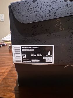 Jordan 4 black cat size 9