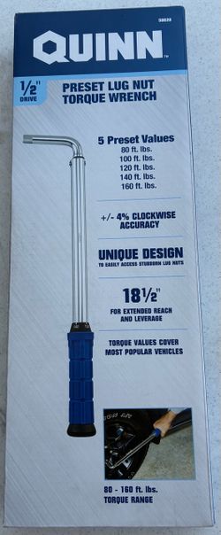 Quinn 1/2 Preset Torque Wrench