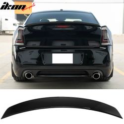 Fits 2011-2023 Chrysler 300 SRT Style Rear Trunk Spoiler Wing Lip Gloss Black ABS