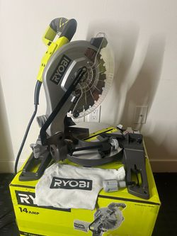 RYOBI 14 Amp Corded 10 in. Compound Miter Saw with LED Cutline Indicator