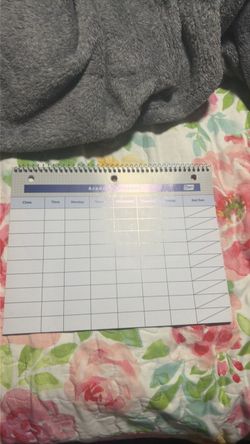 Spiral Academic Weekly Planner Notebook