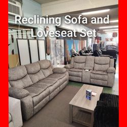 ✨ Reclining Sofa and Loveseat Set