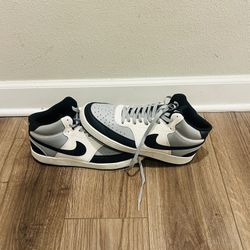 Men's Nike Court Vision Mid NN Lt Smoke Grey/Black-Sail (DN3577 002) 